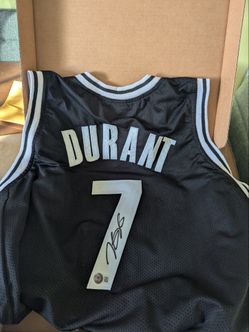 Brooklyn Nets Kevin Durant Custom Auto Jersey Beckett Certified
