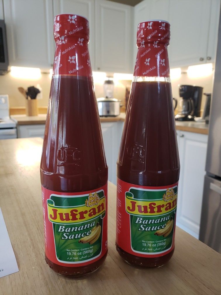 Jufran Banana Sauce - Hot (2 bottles)