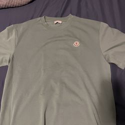 Moncler Logo Patch Tshirt Green 