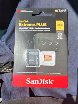 Sd card extreme plus 256gb never opened