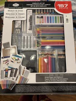 Royal & Langnickel 157-Piece Sketch & Draw Studio Art Set - Brand New in Box! 🎨