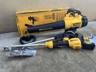 DEWALT 20V MAX Cordless Battery Powered String Trimmer Blower Combo Kit with 1 4 Ah Battery Charger for Sale in Irvine CA OfferUp