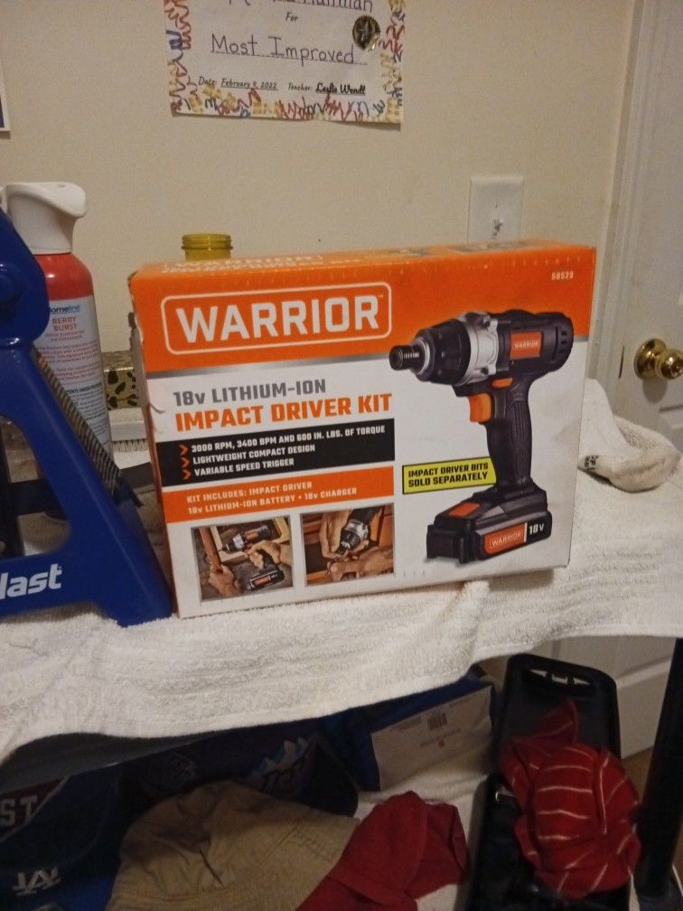 18v Warrior  Impact Drill With Charger 