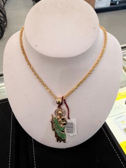 Chain 10k charm 14k
