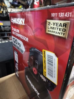 Husky 3 Gallon 120 PSI Air Compressor