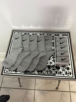 Nike Crew Socks Gray 5-Pack