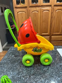 Vintage 1980s Playskool Toddler Size My Little Lady Bug Stroller.  Preowned.