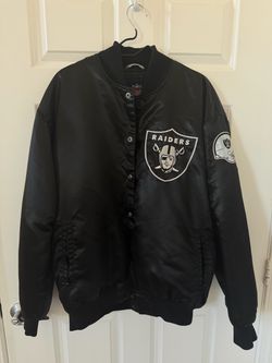 Oakland Raiders NFL Bomber Jacket Size X-Large (Vintage Retro Starter Jacket) -$240 FIRM!!! ***RARE***