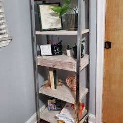 Ladder Shelf With Drawer