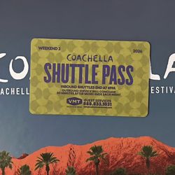 Coachella W2 Shuttle pass 