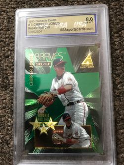 Chipper jones graded card