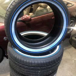 285/45/22 Vogue White Blue 
