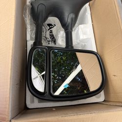 Tow Mirrors Compatible with 1(contact info removed) Ford F250 F350 F450 F550 Super Duty, 2000-2005 Ford Excursion Maually Adjustable