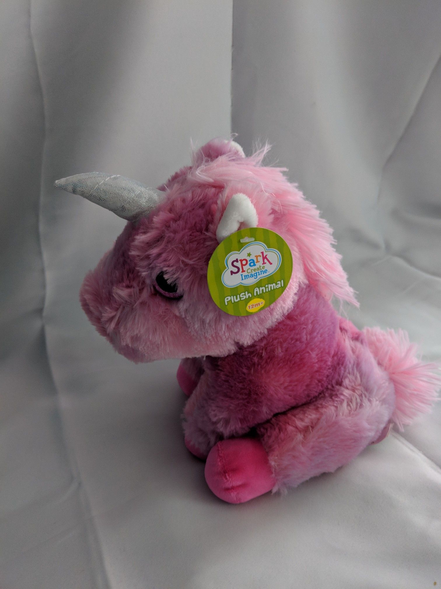 Unicorn plush toy.