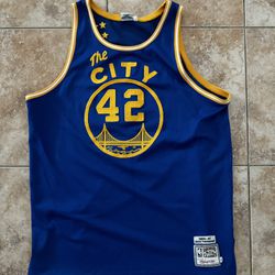 Nate Thurmond Stitched Golden State Throwback Jersey 