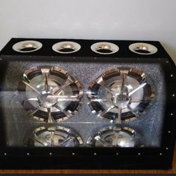 Bass Subwoofers Enclosed Speaker Box with led lights 