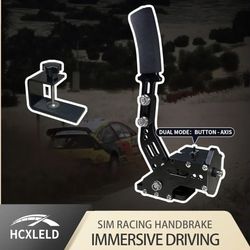 HCXLELD Sim Racing Handbrake, G29 G923 T598P T300RS T248P T128P T150 DDPRO DD1 Steering Wheel Compatible with PS4/PS5, G920 G923 TMX T248X T128X TX St