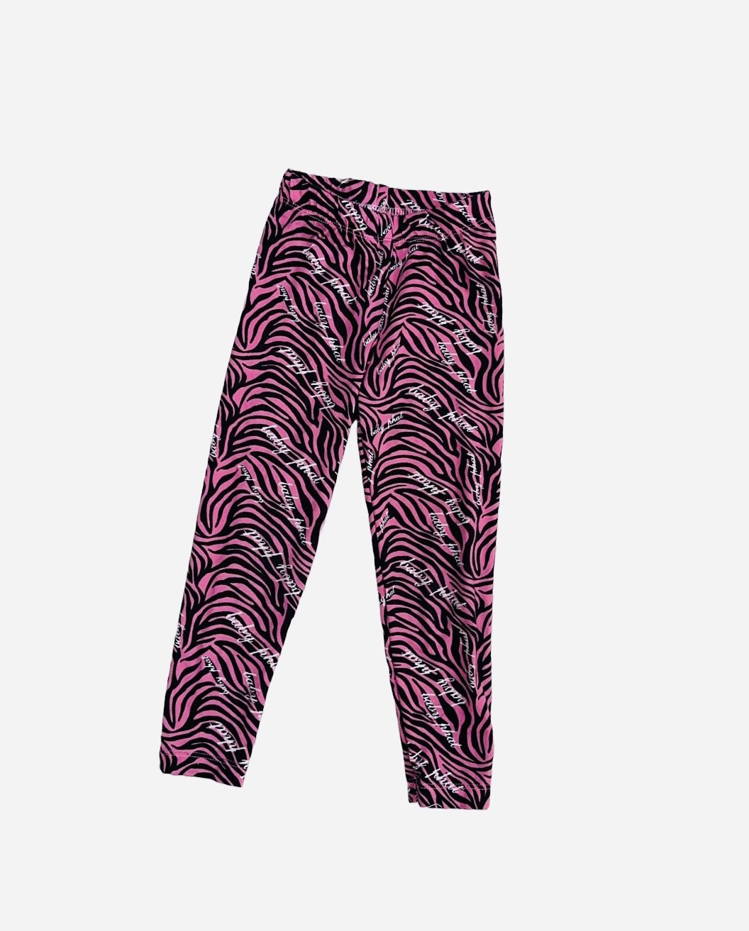 Baby Phat Pink Zebra Print Leggings Girls Size 3T Toddler