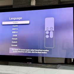 Samsung TV (40”) + Apple TV