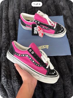 Pink pearlized vans