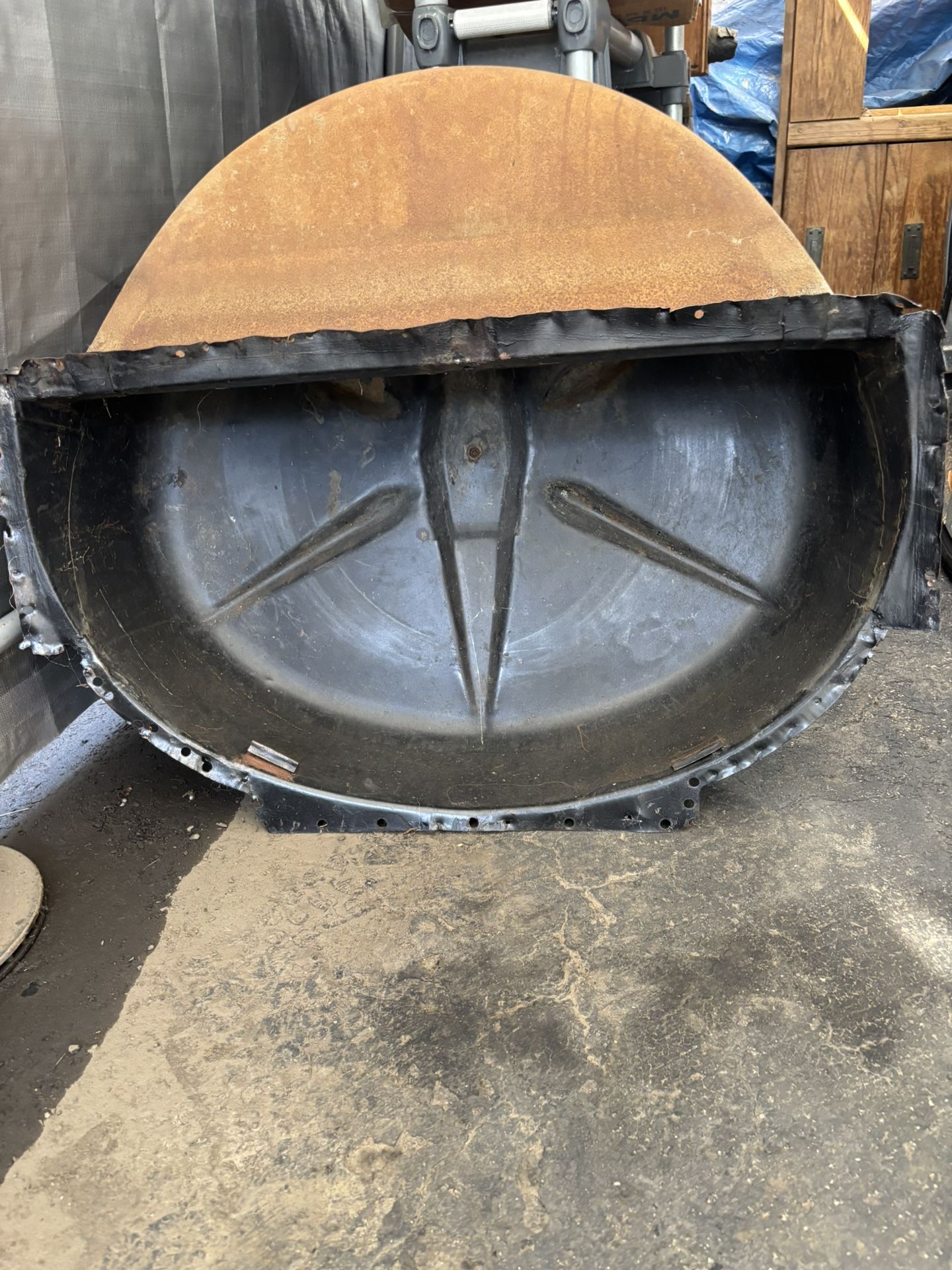 1957 Chevy 210 Wagon Spare Tire Tub