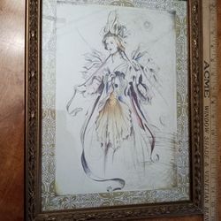 Tiger Lilly And Orchid Fairy Art Paintings Print