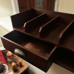 Solid Wood Desk Organizer