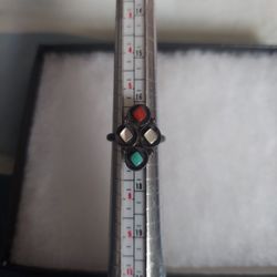 Sterling Silver Zuni Jimmi Estate Marked Ring