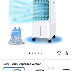 3-IN-1 Evaporative Air Cooler, Portable Air Conditioners with Utral-Quiet,No windows needed & Dual control,Easy Install Ideal for Room/Office