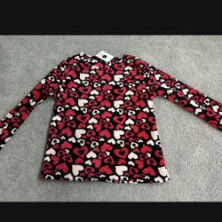 New Fleece Sweater Size S/M Valentines Gift 