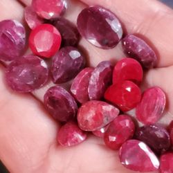Rubies Gemstones Lot
