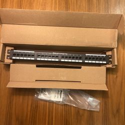 Panduit 24-port patch panel, Cat 6 24-Port Patch Panels.   9 Panels Available, Price Is Per Panel.