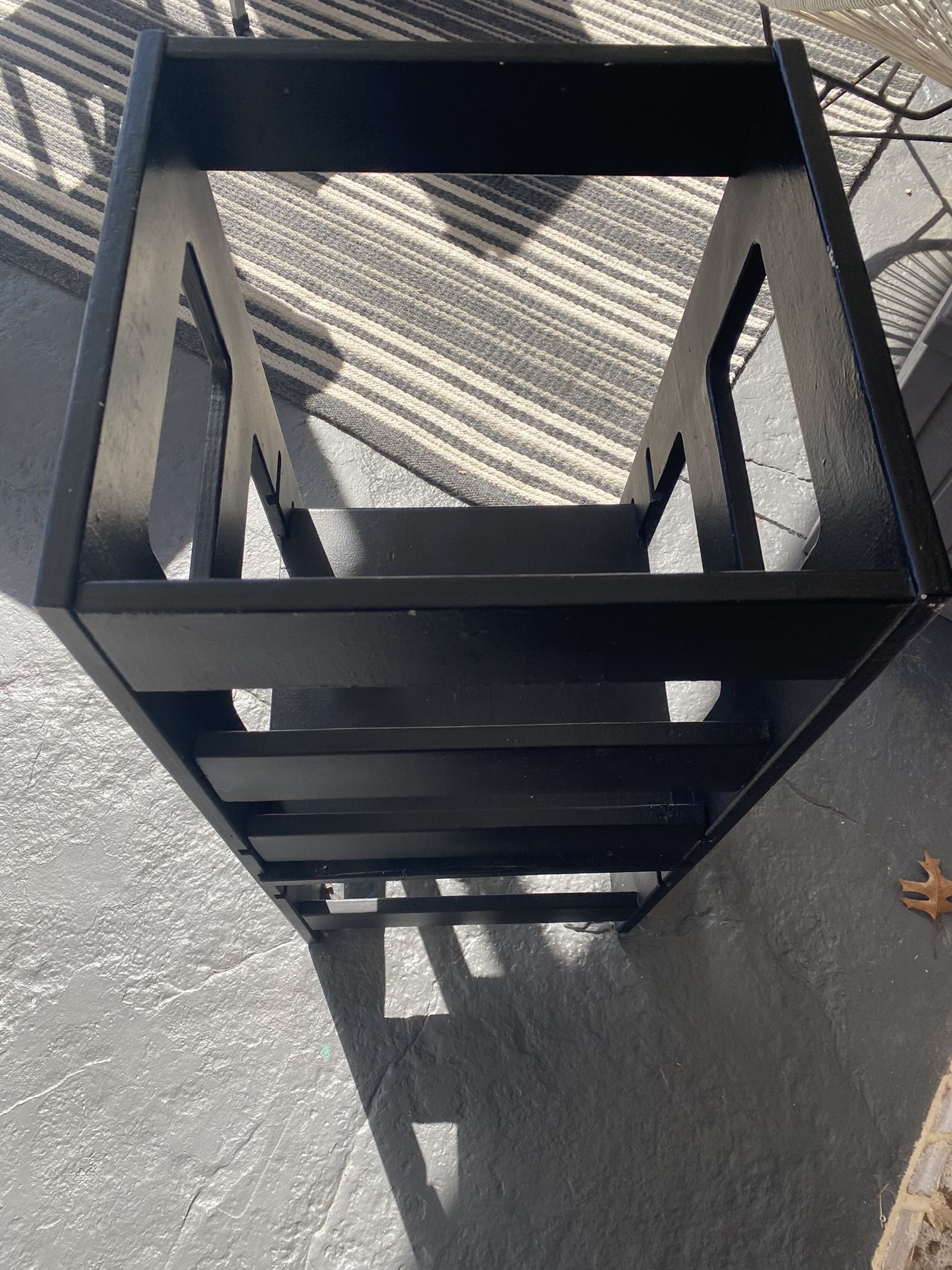 Custom Made black Wooden toddler Stool