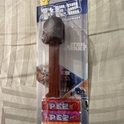 Chewbacca Star Wars PEZ Candy & Dispenser Disney Strawberry, Raspberry and Orange