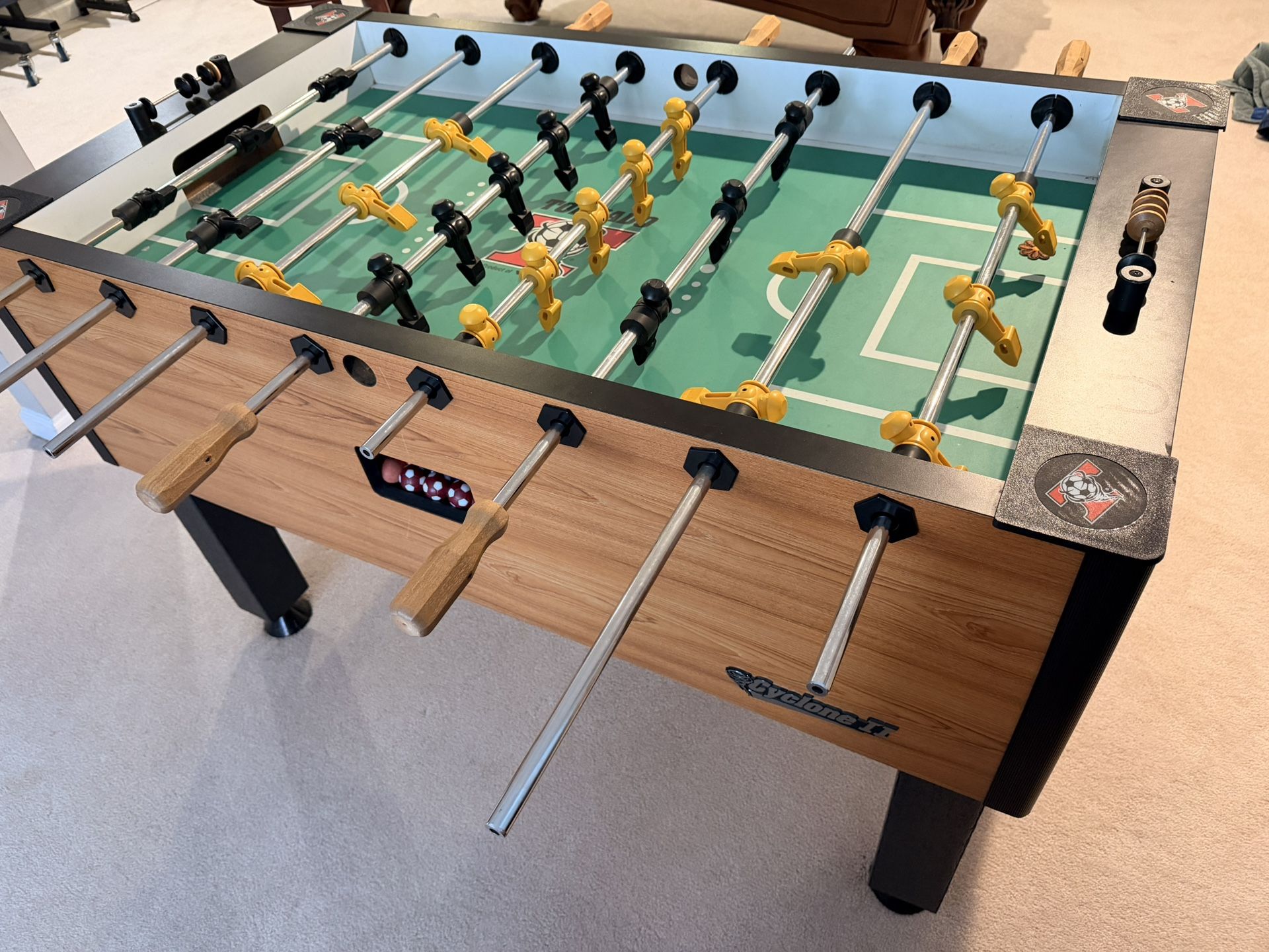 Foosball Table - Tornado Cyclone II (LIKE NEW) Tournament Style, Commercial Grade