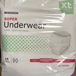 Adult X-Large Disposable Underwear