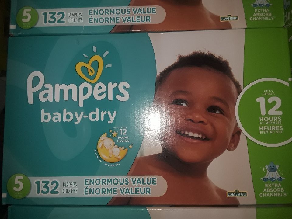 Pampers all sizes and Wipes