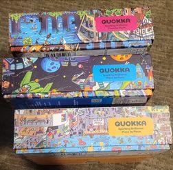 3 Quokka Seek & See 1,000 piece puzzles.