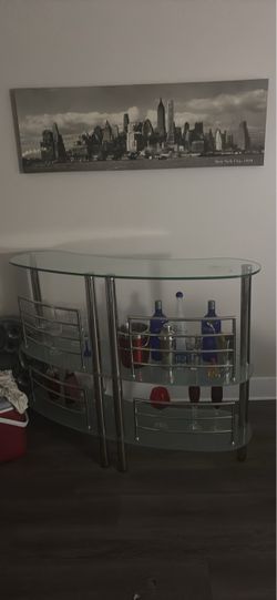 Modern glass bar