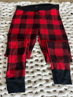 Red Patches Thermal Pajama Bottoms 