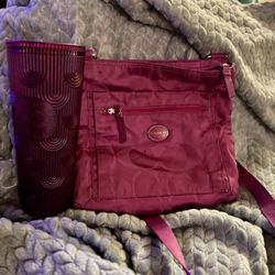 Vintage Coach Bag with Matching Starbucks Cup