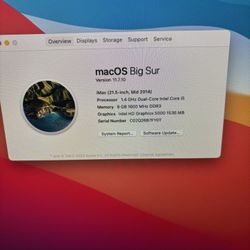 iMac 21”!slim Model /everything Works