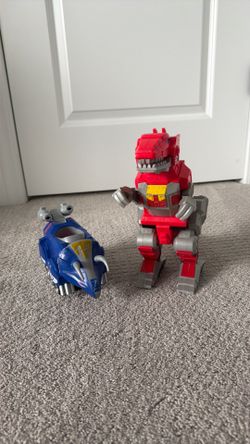 Fisher-Price Imaginext Mighty Morphin Power Rangers Tyrannosaurus Rex & Triceratops