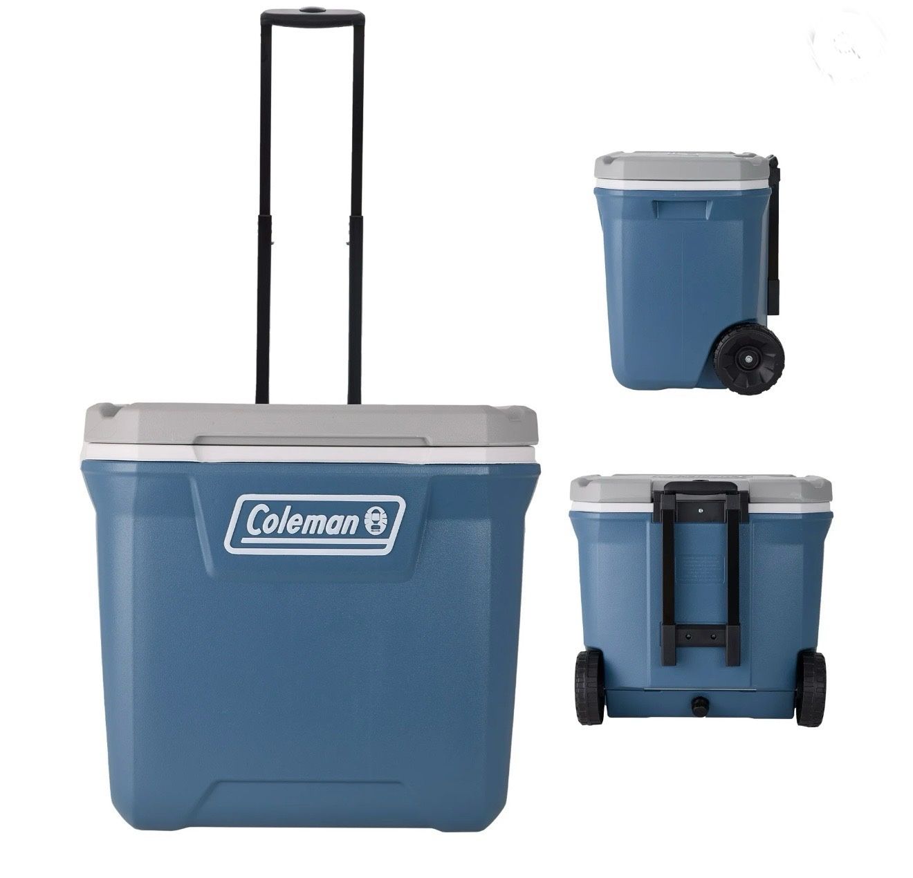 Coleman 316 Series Ice Cooler 60 Quart With Wheels New Blue Color