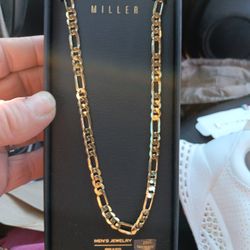 22" Link Brass Necklace