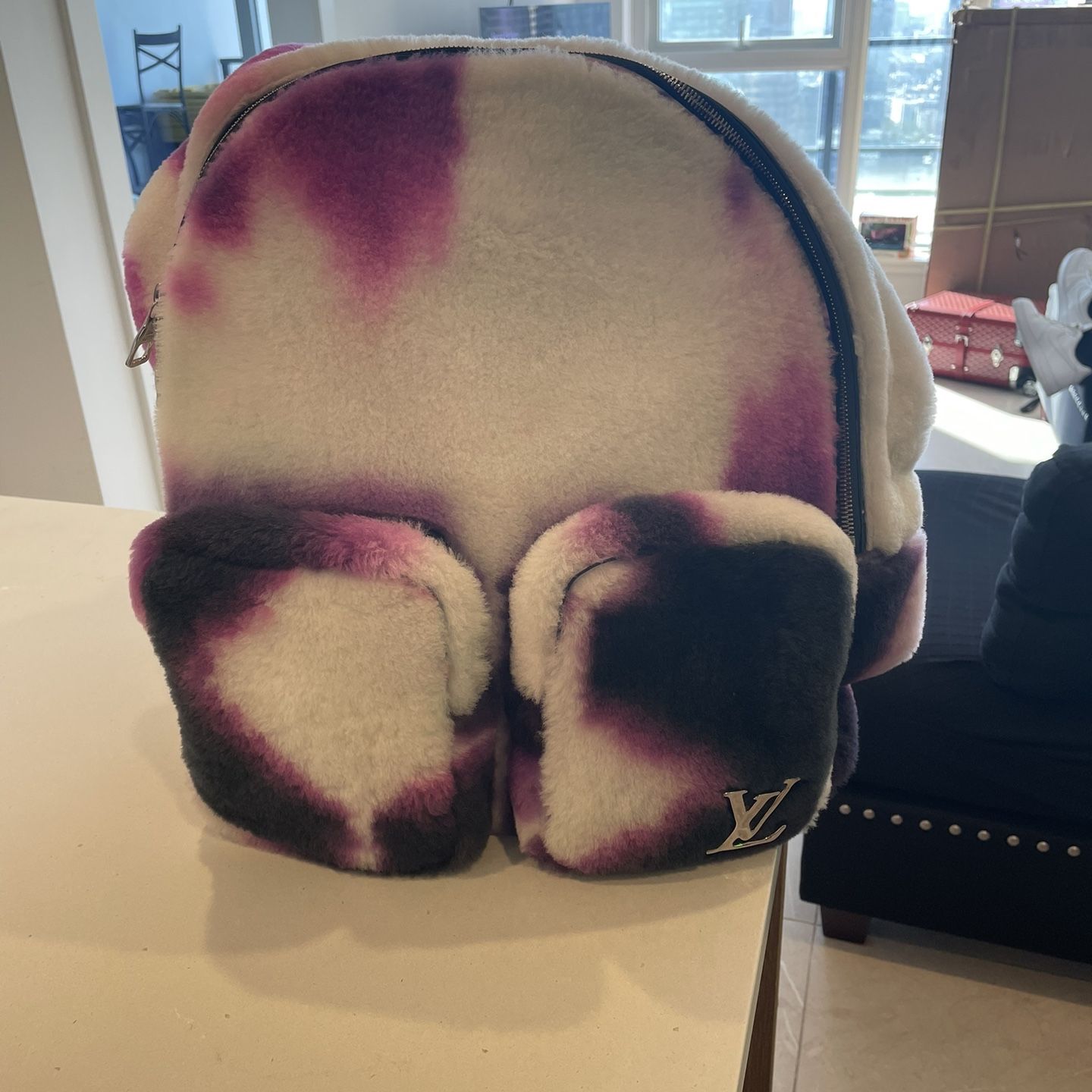 Louis Vuitton Multipocket Backpack Tie Dye Shearling 