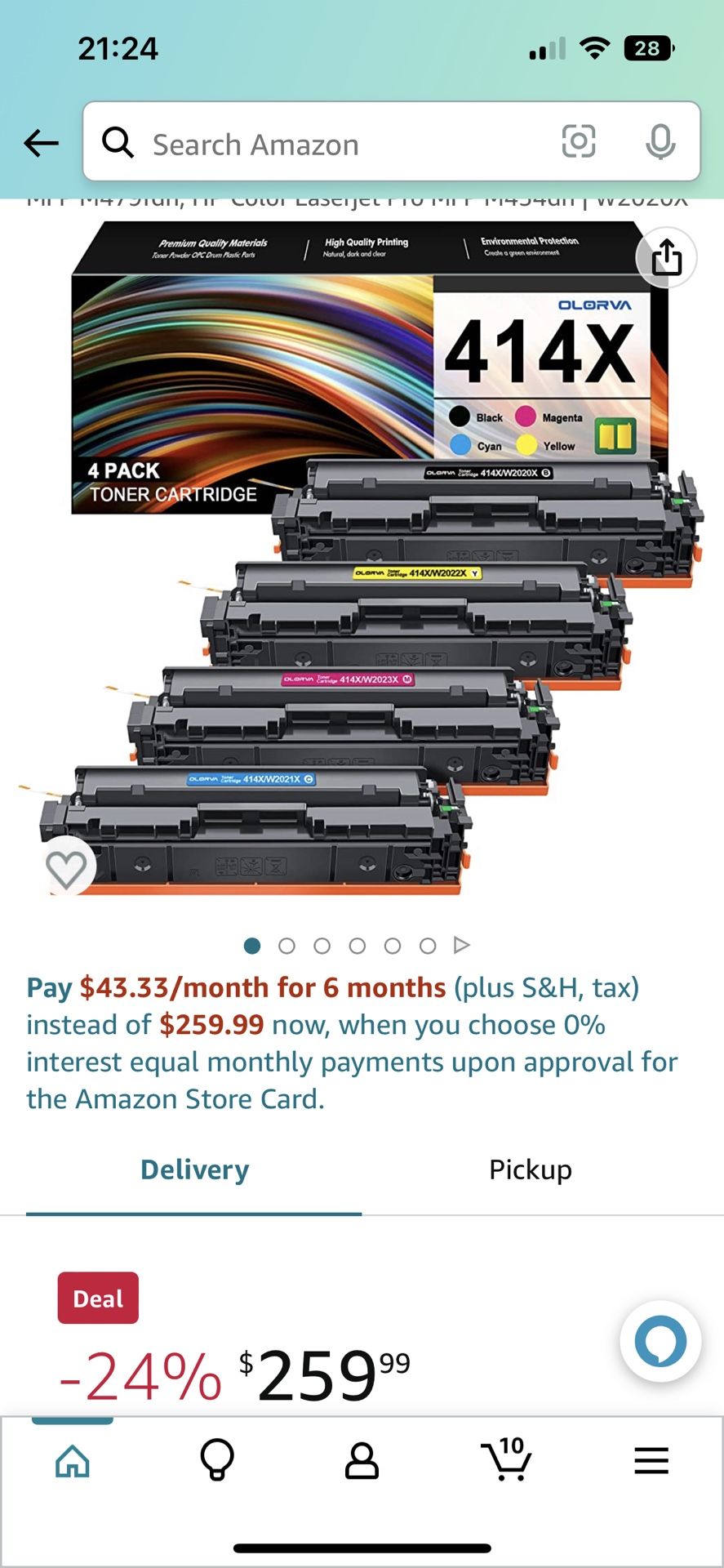 414X Toner Cartridges 4 Pack 414A Works with HP Color Laserjet Pro MFP M479fdw MFP M454dw Color Laserjet Pro MFP M479fdn HP Color Laserjet Pro MFP