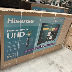 HISENSE 85 INCH ROKU R6 4K SMART TV 