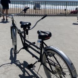 Tandem Beach Cruiser Bicycle