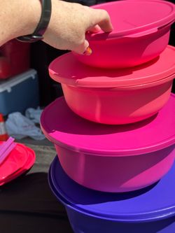 Brand New Tupperware Aloha bowls and cups